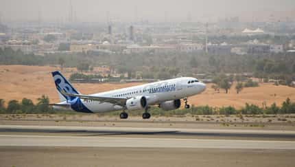 Airbus testet A320neo mit verbesserten Triebwerken in Al Ain