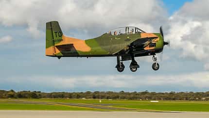 Veteran fliegt in Australien