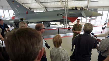 Innovationsplattform und Flugzeugshow