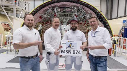 Erster Airbus A350 für Lufthansa ist im Bau