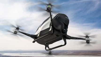 Chinesen stellen manntragenden Quadcopter vor