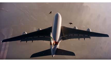 Schwerster und leichteste Vierstrahler fliegen in Formation