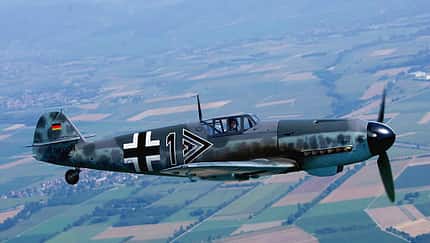 Bf 109 G-2 für Jerry Yagen fliegt