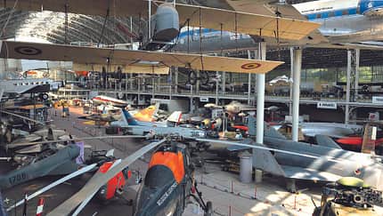 Die Luftfahrtabteilung des belgischen Armeemuseums