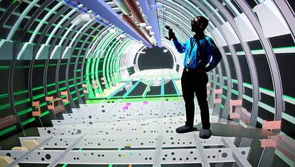 Virtuelle Kabineneinrichtung von Flugzeugen
