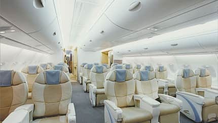 Die Kabine des Airbus A380 - Größer, bequemer, ruhiger