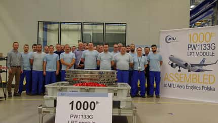 1000. Niederdruckturbine für A320neo