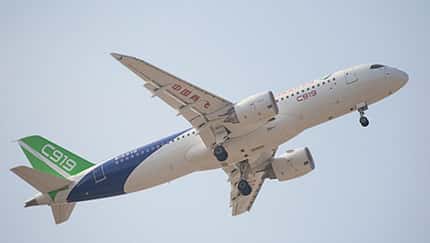 Dritte C919 startet zum Erstflug