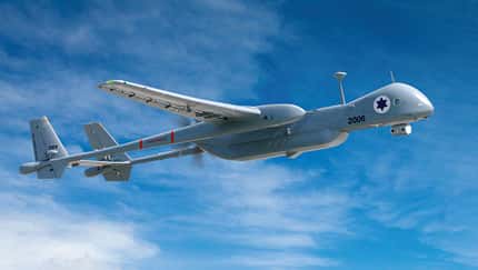 IAI Heron TP im Flug