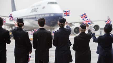 British Airways senkt den Daumen über dem Jumbo Jet