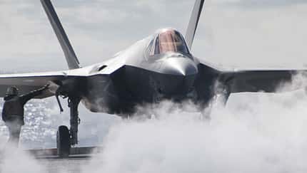 Lockheed Martin F-35C der VFA-147 auf der USS "Carl Vinson".