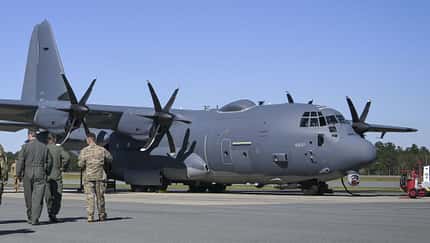 Lockheed Martin AC-130J Ghostrider der 4th SOS in Hurlburt Field, Florida.