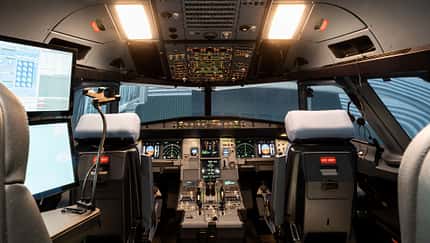 A320-Simulator von Lufthansa Aviation Training.