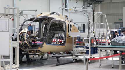 H135-Endmontagelinie in Qingdao 2019.