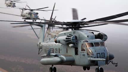 Sikorsky CH-53E Super Stallion des US Marine Corps.
