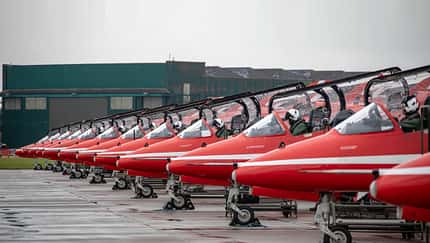 Die Red Arrows starteten am 5. August 2019 zu ihrer ersten Nordamerika-Tour seit über zehn Jahren.