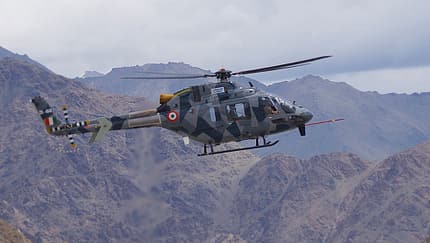 Hindustan Aeronautics LUH bei Tests im Himalaya.