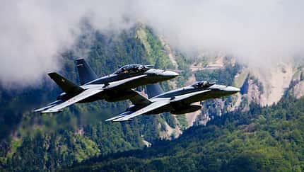 F/A-18 Hornet der Schweizer Luftwaffe.