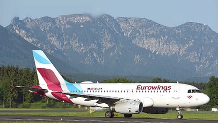 Eurowings A320 in Österreich.