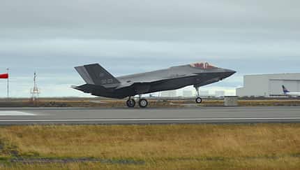 F-35A der Aeronautica Militare verlegten Ende September 2019 nach Island.
