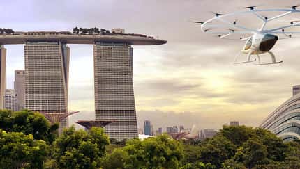 Volocopter: Demoflug über Singapur