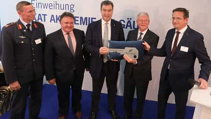 Eröffnung DFS-Akademie für Militärlotsen in Kaufbeuren am 21. Oktober 2019.