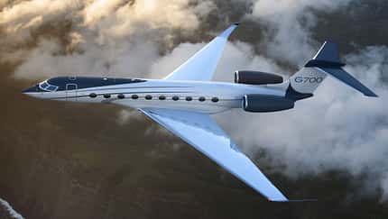 Die Gulfstream G700 wurde auf der NBAA 2019 in Las Vegas angekündigt.