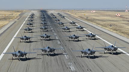 Lockheed Martin F-35A der US Air Force auf der Hill AFB. 