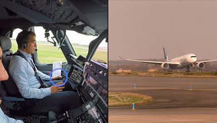 Test-Airbus-A350-1000 hebt automatisch ab