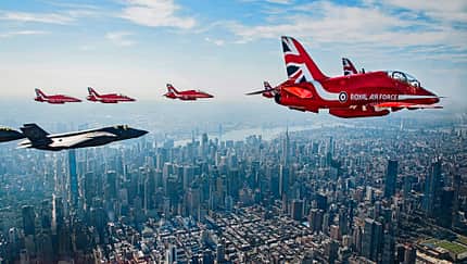 Red Arrows auf Nordamerika-Tour