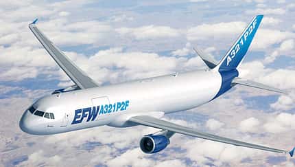 Erster A321P2F-Umbaufrachter fliegt in Singapur