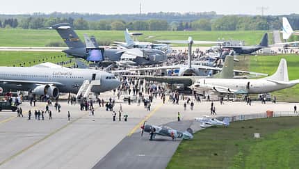 ILA 2018: Ausstellungsbereich der Bundeswehr.