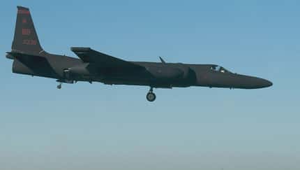 Lockheed Martin U-2S "Dragon Lady" bei der Landung in Beale AFB.