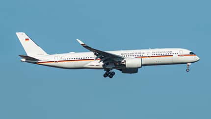 So sieht die erste A350 der Luftwaffe aus