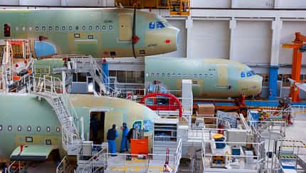 Endmontagelinie Airbus A320.