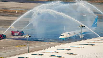 Flughafen Wuhan ist wieder offen