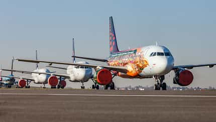 Brussels Airlines hat seine Flugzeuge abgestellt.
