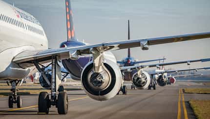 Brussels Airlines hat seine Flugzeuge abgestellt.