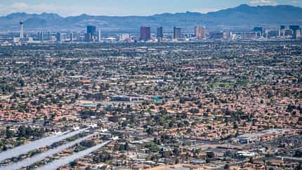 Thunderbirds über Las Vegas am 11. April 2020.