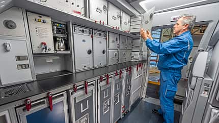 Bordküchen in modernen Passagierjets