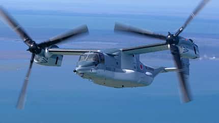 Bell Boeing MV-22B Osprey der Japan Ground Self Defence Force beim Training in den USA. 