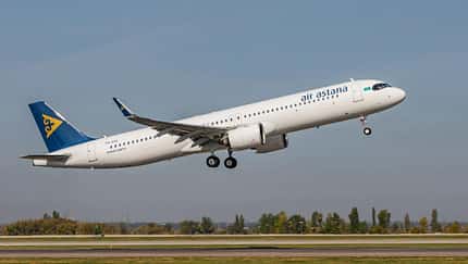 Nonstop von Almaty nach Frankfurt mit A321LR