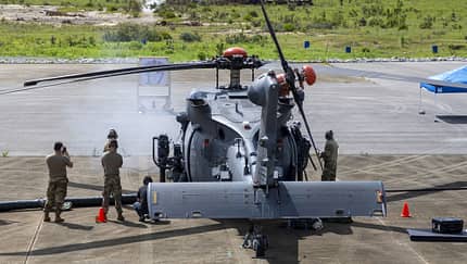 Schießversuche der HH-60W Jolly Green II auf der Eglin AFB in Florida im August 2020.
