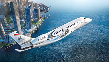 Dassault Falcon 6X: Ein Falke kommt in Form