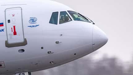 Irkut MS-21 steckt im Schnee