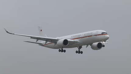 Die erste A350 der Flugbereitschaft ist zu Hause
