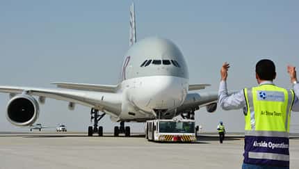 A380 im Qatar-Bootcamp