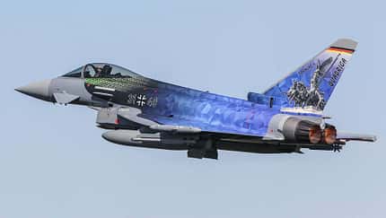 Eurofighter der Luftwaffe im "Quadriga"-Design.