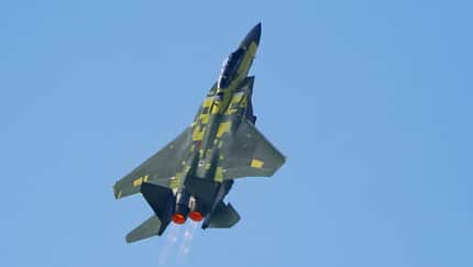 Die Boeing F-15EX startete am 2. Februar 2021 in St. Louis zu ihrem Erstflug.