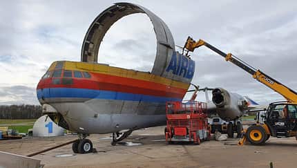 Eine Super Guppy als Schlüsselanhänger